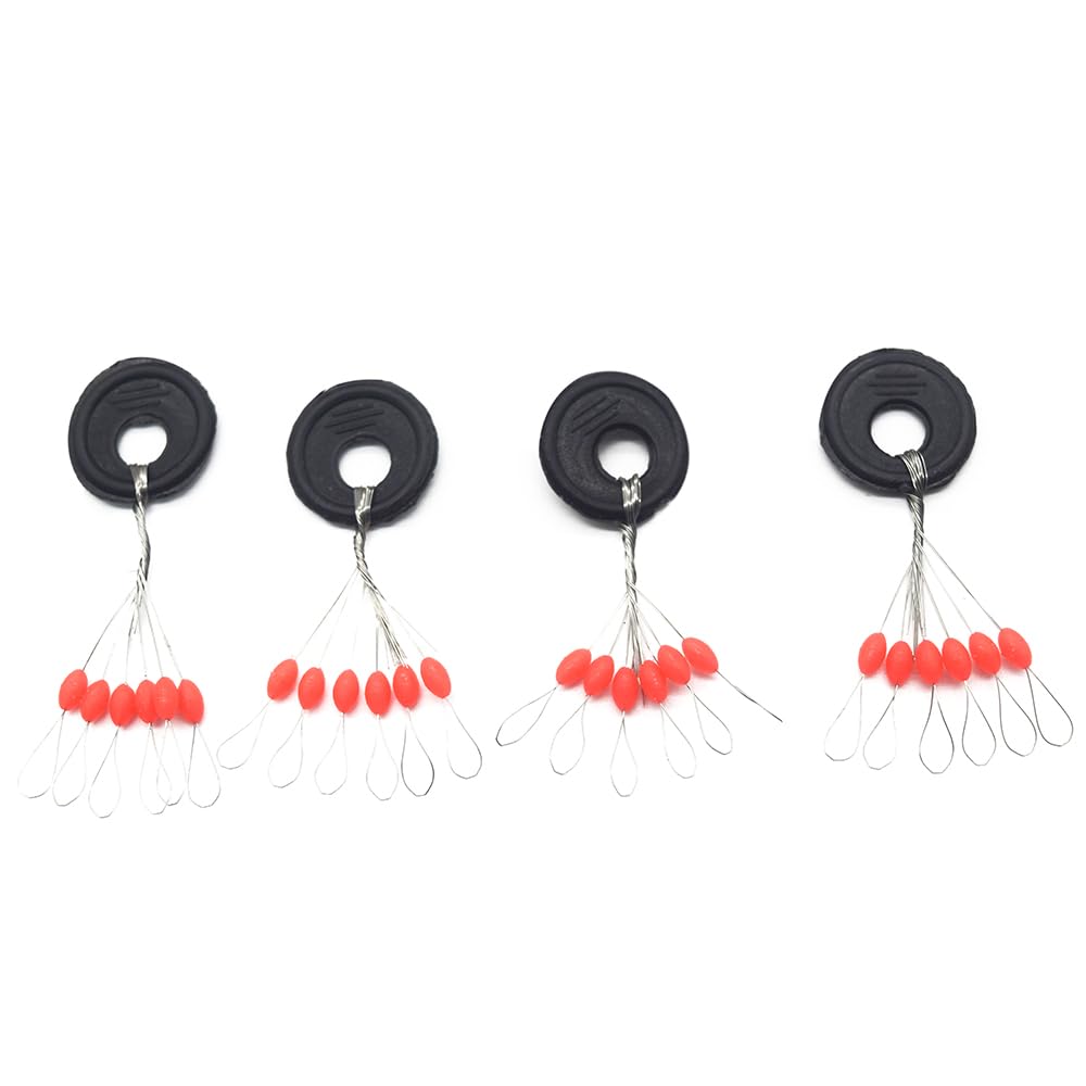 6-in-1 Fishing Bobber Stopper 100pcs Soft Silicone Float Stops