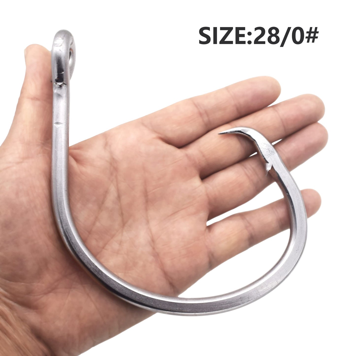 Super Giant Circle Hooks 24/0-28/0 Forged In-Line Shark Swordfish