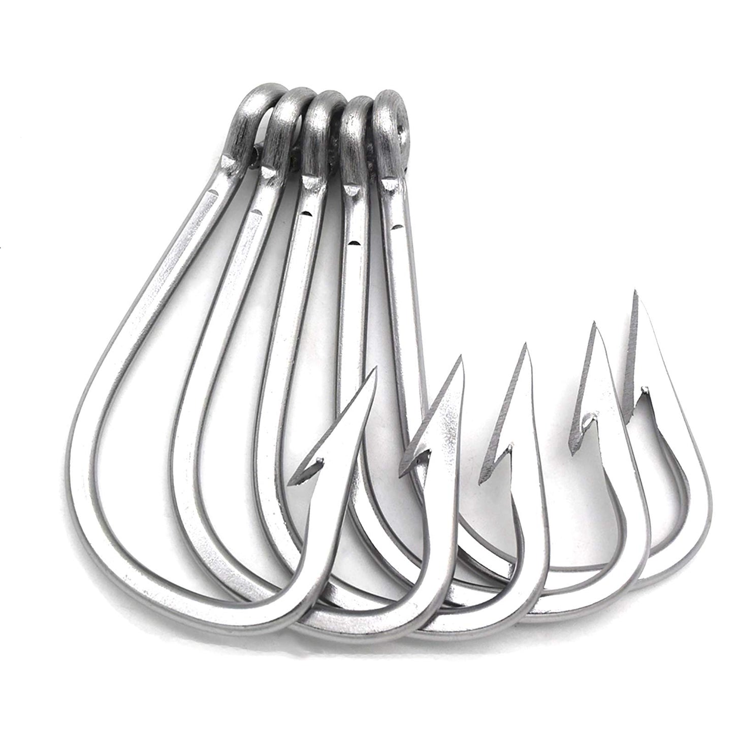 Saltwater Large Giant Shark,Tuna and Catfish Hooks Extra Strong Stainless Steel Fishing Hooks…