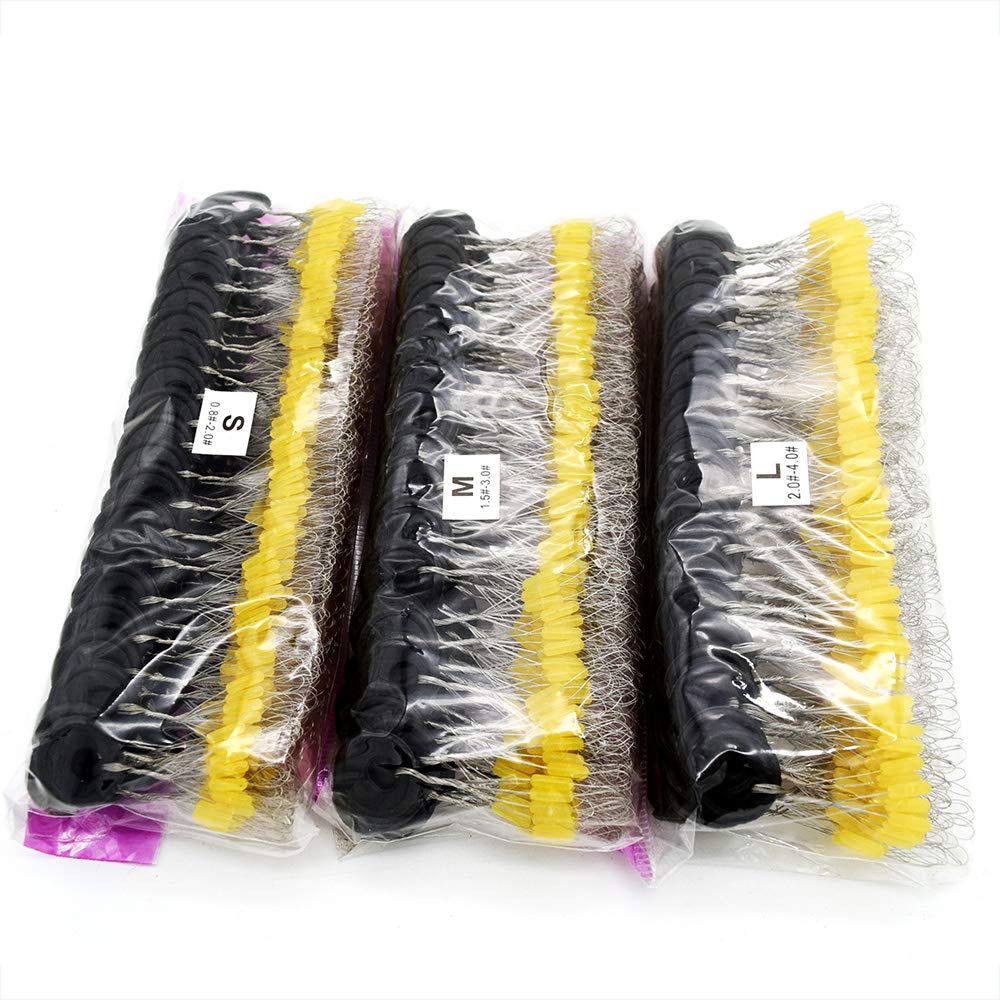 6-in-1 Fishing Bobber Stopper 100pcs Soft Silicone Float Stops