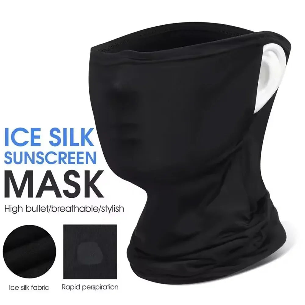 Outdoor Balaclava Riding Half Face Mask Neck UV Protection Sunscreen Motorcycle Scarf Fishing Hiking Mask for Men Women