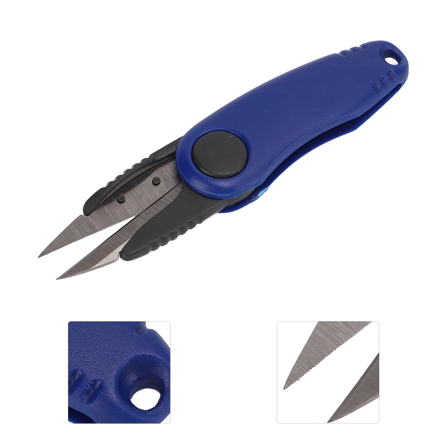 Shrimp Shaped Fishing Line Scissor Fishing Tackle Fold Scissor Fishing Line Cut ClipperBlue