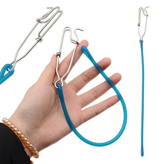 Fishing Hook Lure Connector with Shock Cord Fast Fishing Clip Fishing Tackles Lock Snap for Freshwater Saltwater