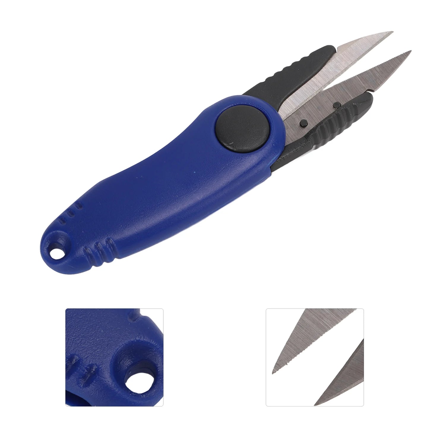 Shrimp Shaped Fishing Line Scissor Fishing Tackle Fold Scissor Fishing Line Cut ClipperBlue