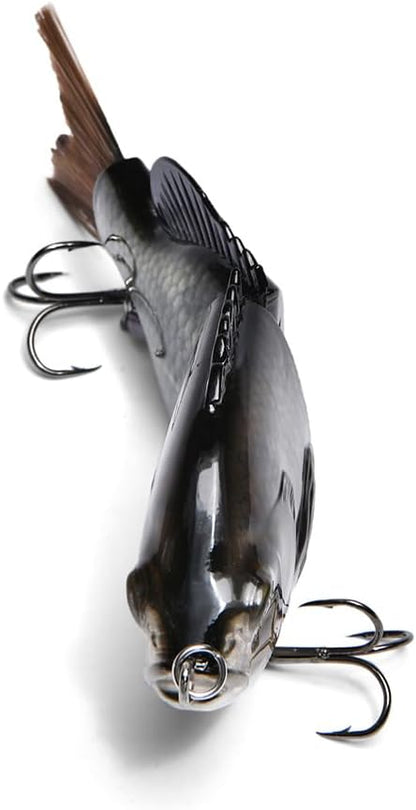 5.9in Multi Jointed Swimbait Fishing Lures Bait,2 Segment Big Giant Sinking Fishing Bass Lures,Crankbaits Swimbaits with Treble Hook