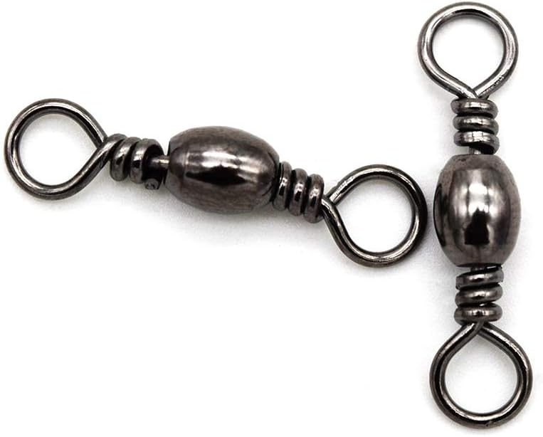 Fishing Barrel Swivel Stainless Steel Sea Fishing Hooks Connector Rolling Swivel for Sea Fishing-Size10#-5/0#,51Lb-317Lb
