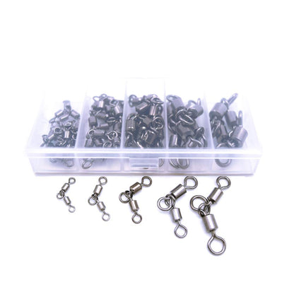 Fishing Swivel Fishing Split Rings High Strength Heavy Duty Fishing Lures Ring Chain Connector Fishing Lure Tackle Set