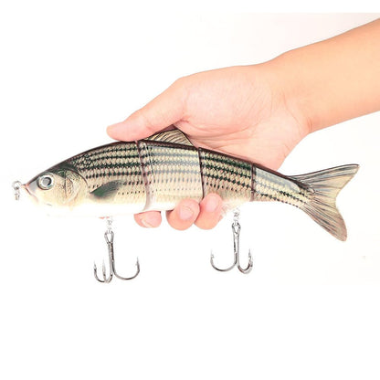 10in Multi Jointed Swimbait Fishing Lures Bait,4 Segment Big Giant Sinking Fishing Bass Lures,Crankbaits Swimbaits with Treble Hook