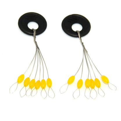 6-in-1 Fishing Bobber Stopper 100pcs Soft Silicone Float Stops