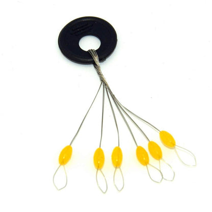 6-in-1 Fishing Bobber Stopper 100pcs Soft Silicone Float Stops