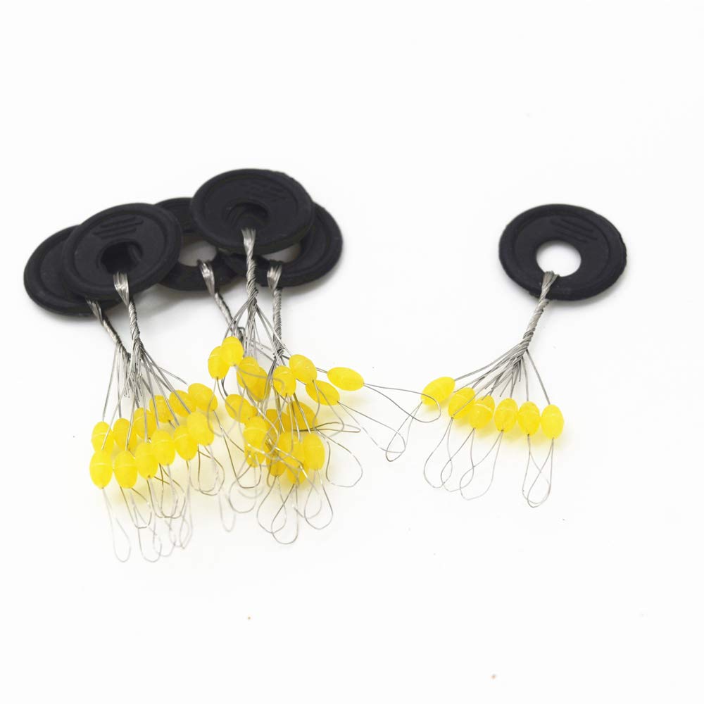 6-in-1 Fishing Bobber Stopper 100pcs Soft Silicone Float Stops
