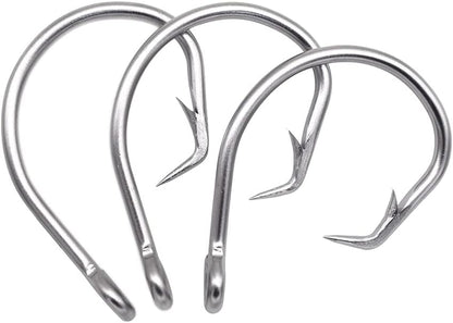 Giant Fishing Hook 6/0-28/0 Forged in-line Circle Hooks Shark & Swordfish &Tuna Hook Stainless Steel Big Game Hook Saltwater…