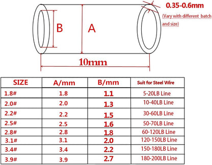 5LB-200LB 7 Strands Fishing Line Wire Leader Nylon Coated Stainless Steel Leader Wire with Crimps Sleeves