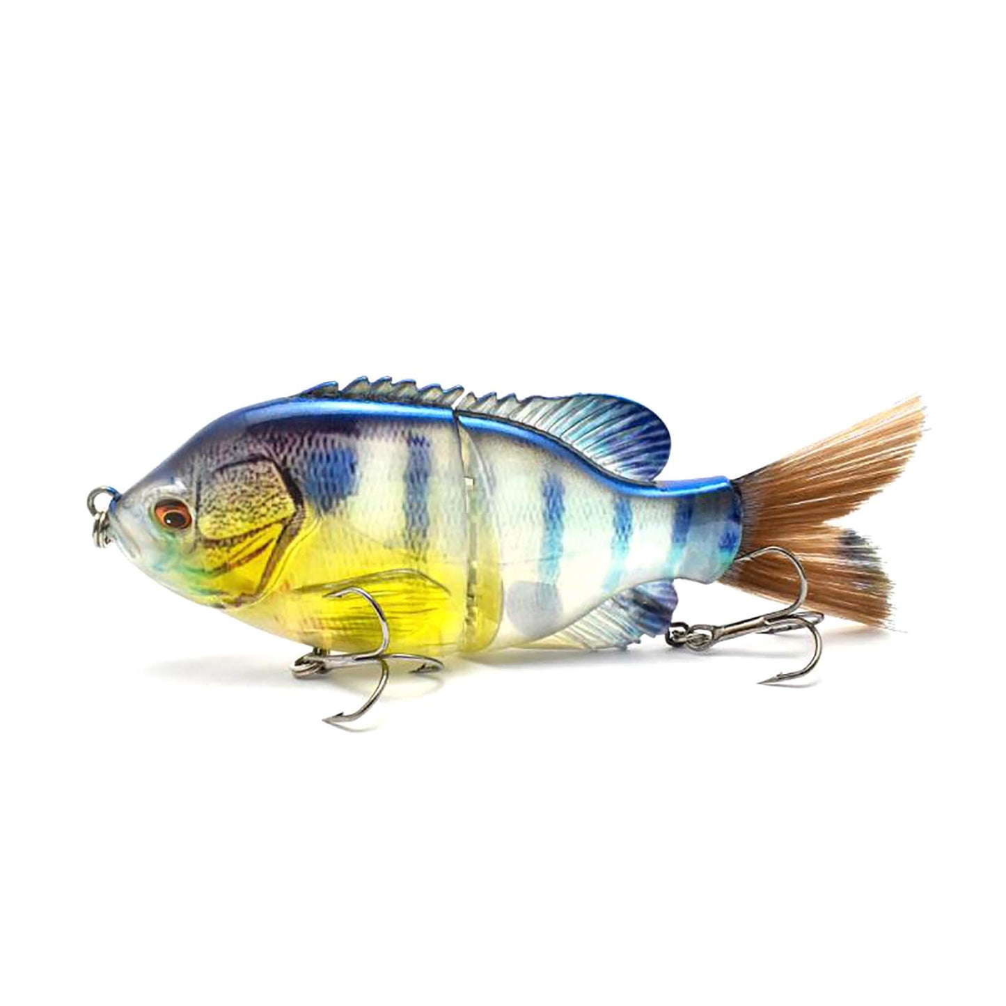 5.9in Multi Jointed Swimbait Fishing Lures Bait,2 Segment Big Giant Sinking Fishing Bass Lures,Crankbaits Swimbaits with Treble Hook
