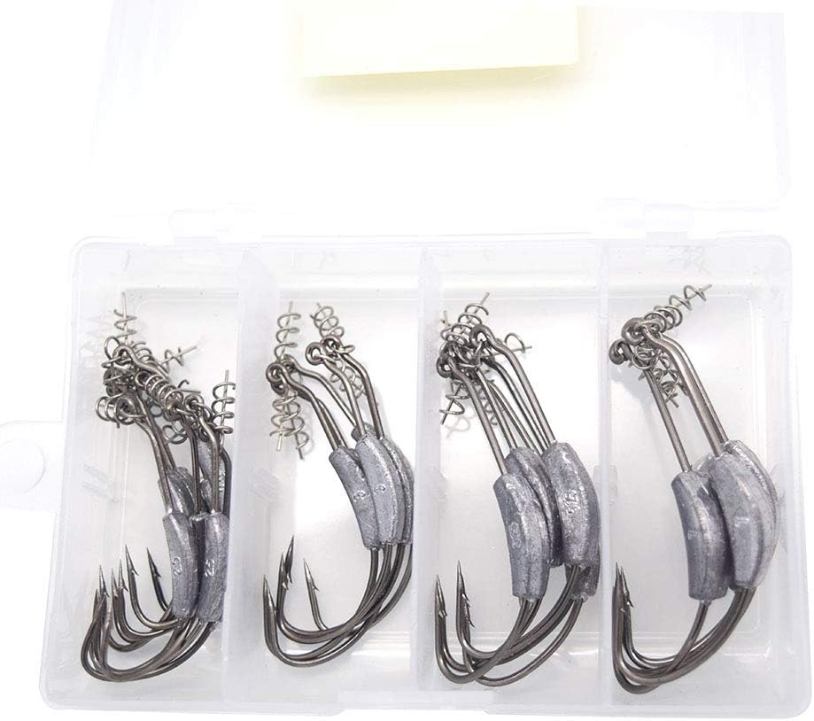 Fishing Hook Wide Gap Offset Worm Hooks Jig Fishing Hooks Set Fishhook Bass Fsihing Tackle