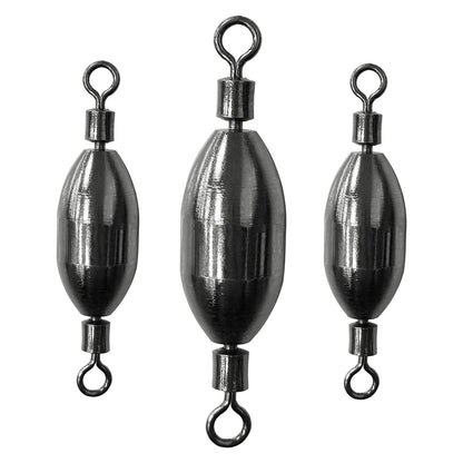 AMYSPORTS Saltwater Fishing Weights Swivel Bullet Sinkers Fishing Weight Brass Fishing Weights Freshwater Bass Sinker Weight with Swivel Rolling
