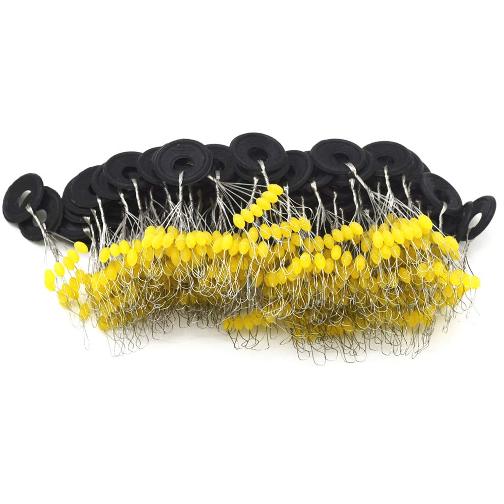 6-in-1 Fishing Bobber Stopper 100pcs Soft Silicone Float Stops