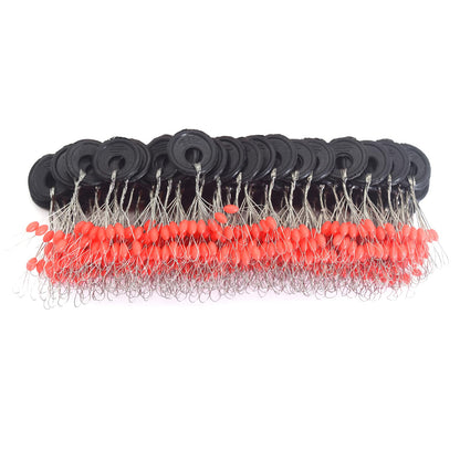 6-in-1 Fishing Bobber Stopper 100pcs Soft Silicone Float Stops