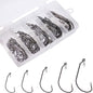 Fishing Hook Wide Gap Offset Worm Hooks Jig Fishing Hooks Set Fishhook Bass Fsihing Tackle