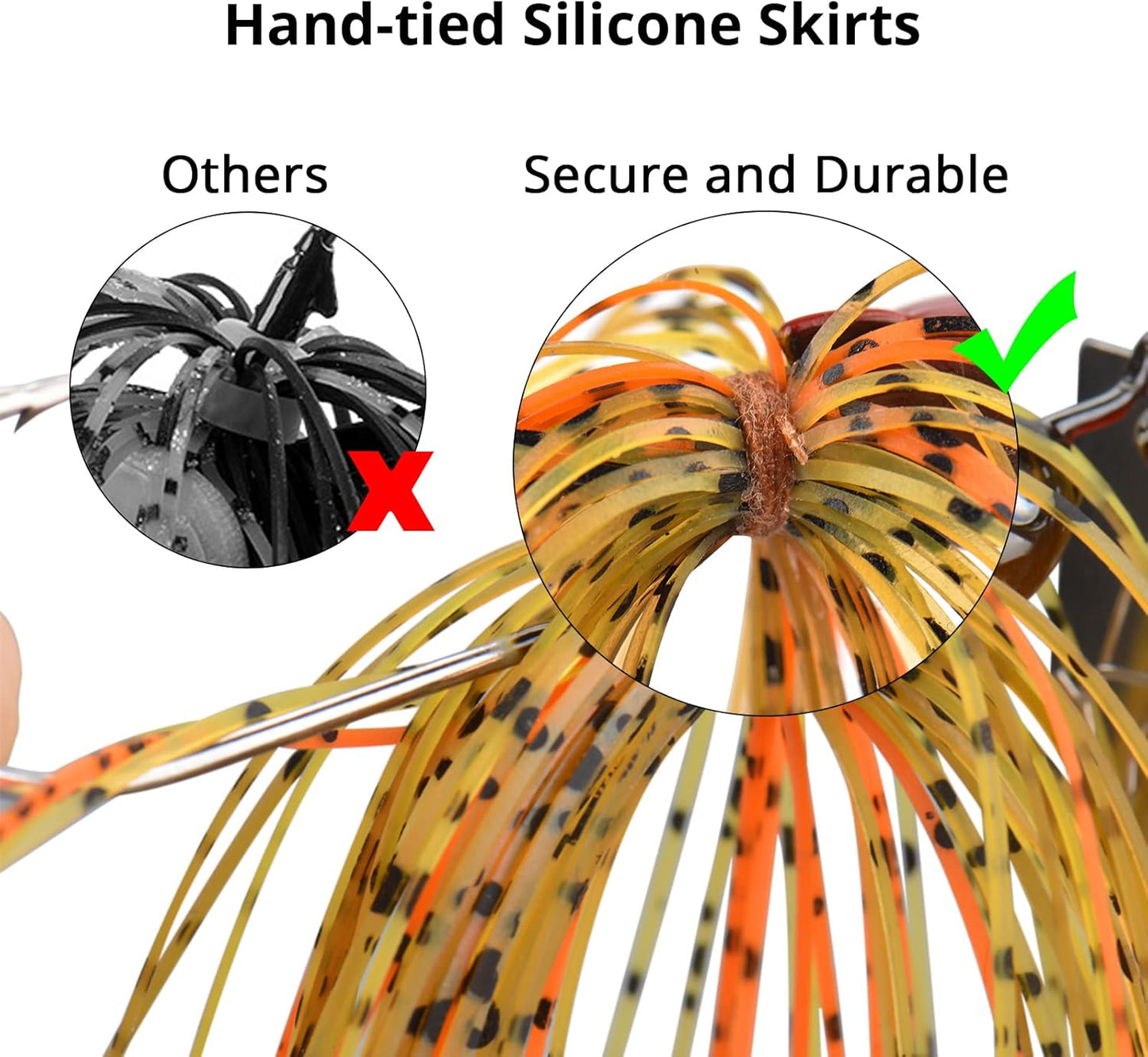 MadBite by KastKing Bladed Jig Fishing Lures, Multi-Color Kits, Irresistible Vibrating Action, Sticky-Sharp Heavy-Wire Needle Point Hooks, Popular 3/8 oz and 1/2 oz Sizes, Includes Storage Box