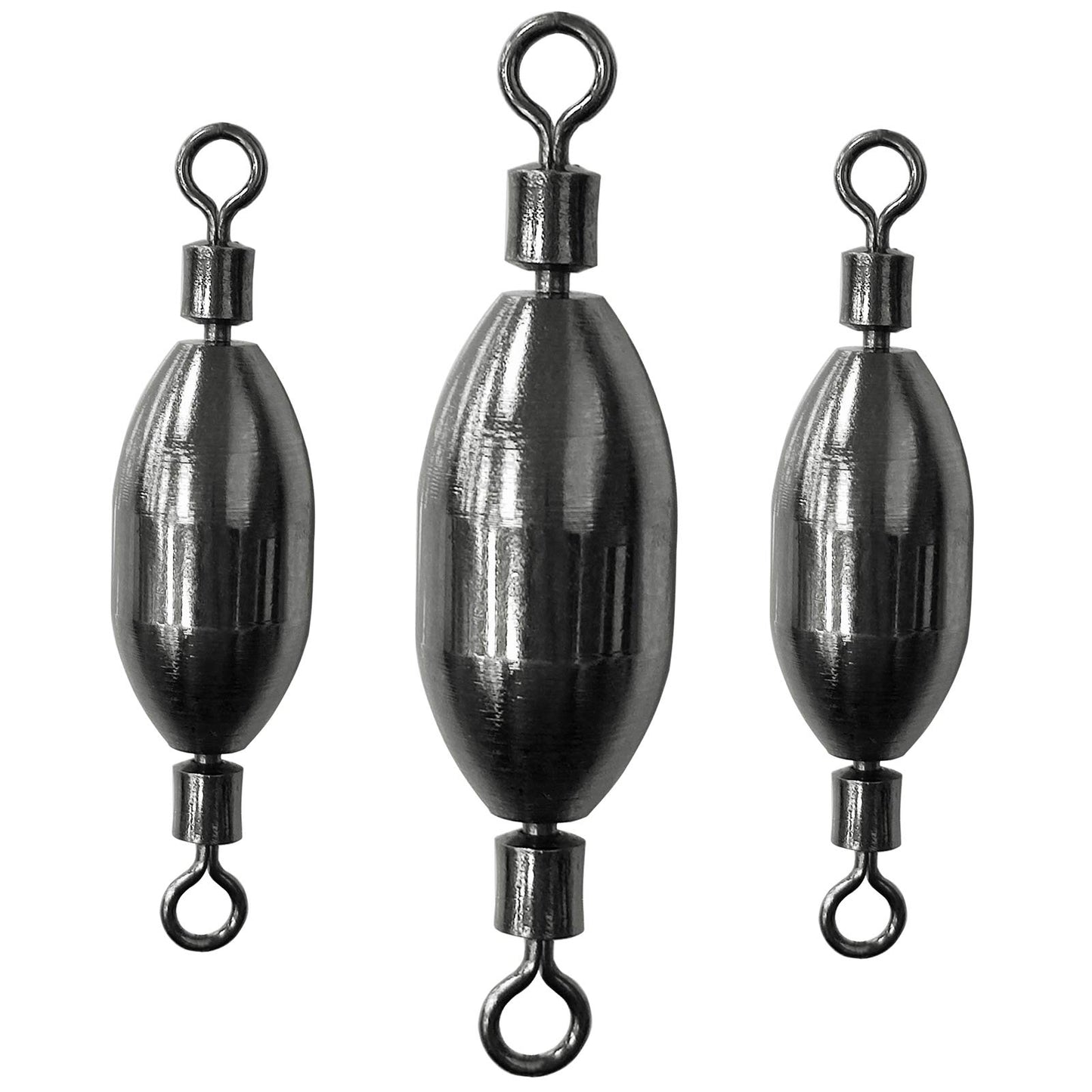 AMYSPORTS Saltwater Fishing Weights Swivel Bullet Sinkers Fishing Weight Brass Fishing Weights Freshwater Bass Sinker Weight with Swivel Rolling