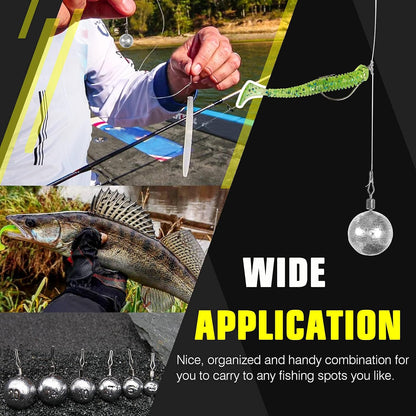 AMYSPORTS Casting Bass Weights Sinker Lead Round Removable Fishing Weights Sinker Drop Shot Fishing Sinker Freshwater