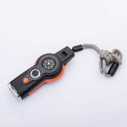 7-in-1 Outdoor Survival Whistle Multi-Function Emergency Tool