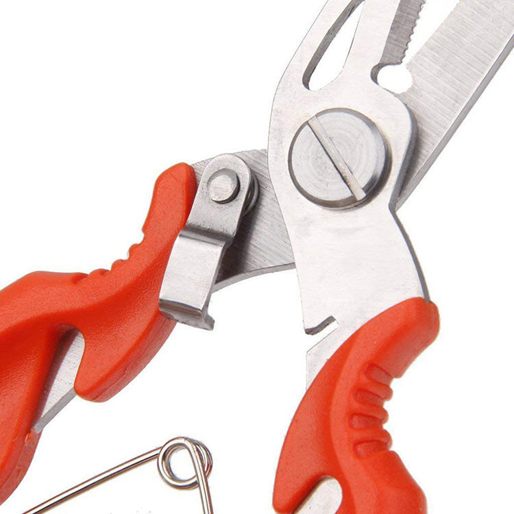 Split Ring Plier and Braid Scissor 5" with Sheath Multi-Tool