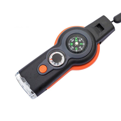 7-in-1 Outdoor Survival Whistle Multi-Function Emergency Tool