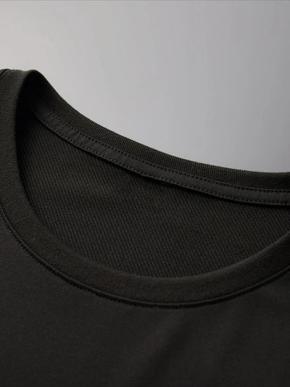 Funny Fishing Dad Graphic Tee - 180g 100% Cotton, Men’s Casual Round-Neck T-Shirt with "Sorry Can't Talk I'm Fishing" Design