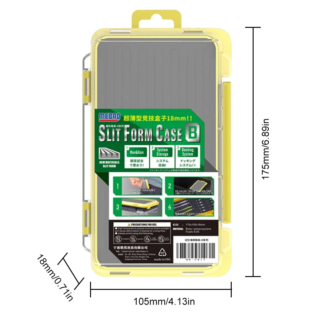 Fishing Tackle Box Waterproof Tool Box Double Side Fishing Hook Storage Container Carp Accessories Organizer Case for Hook Lure