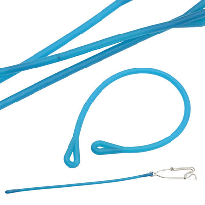 Fishing Hook Lure Connector with Shock Cord Fast Fishing Clip Fishing Tackles Lock Snap for Freshwater Saltwater