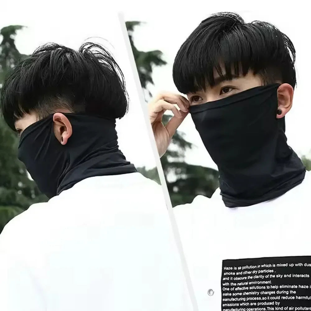 Outdoor Balaclava Riding Half Face Mask Neck UV Protection Sunscreen Motorcycle Scarf Fishing Hiking Mask for Men Women
