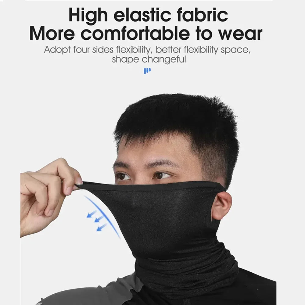 Outdoor Balaclava Riding Half Face Mask Neck UV Protection Sunscreen Motorcycle Scarf Fishing Hiking Mask for Men Women