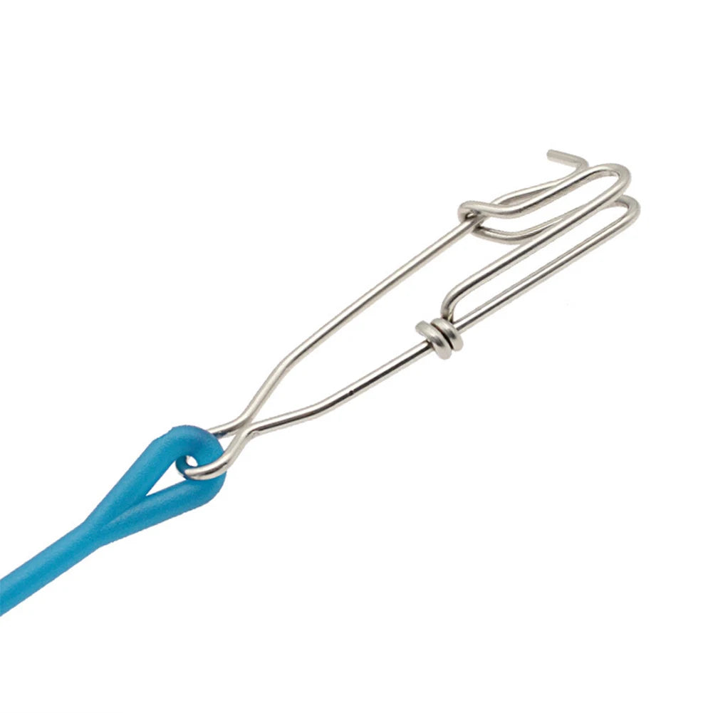 Fishing Hook Lure Connector with Shock Cord Fast Fishing Clip Fishing Tackles Lock Snap for Freshwater Saltwater