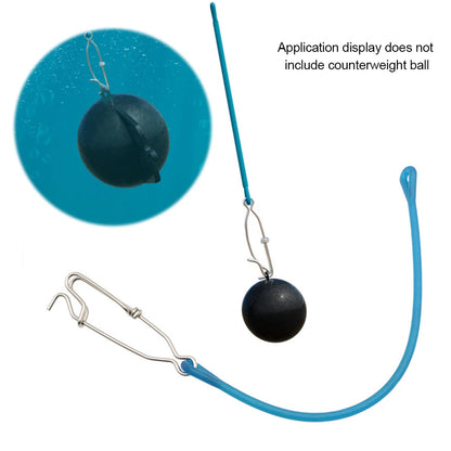 Fishing Hook Lure Connector with Shock Cord Fast Fishing Clip Fishing Tackles Lock Snap for Freshwater Saltwater