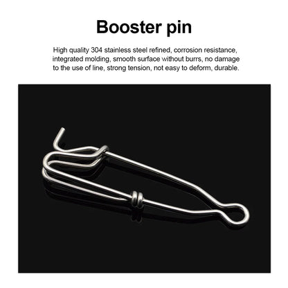 Fishing Hook Lure Connector with Shock Cord Fast Fishing Clip Fishing Tackles Lock Snap for Freshwater Saltwater
