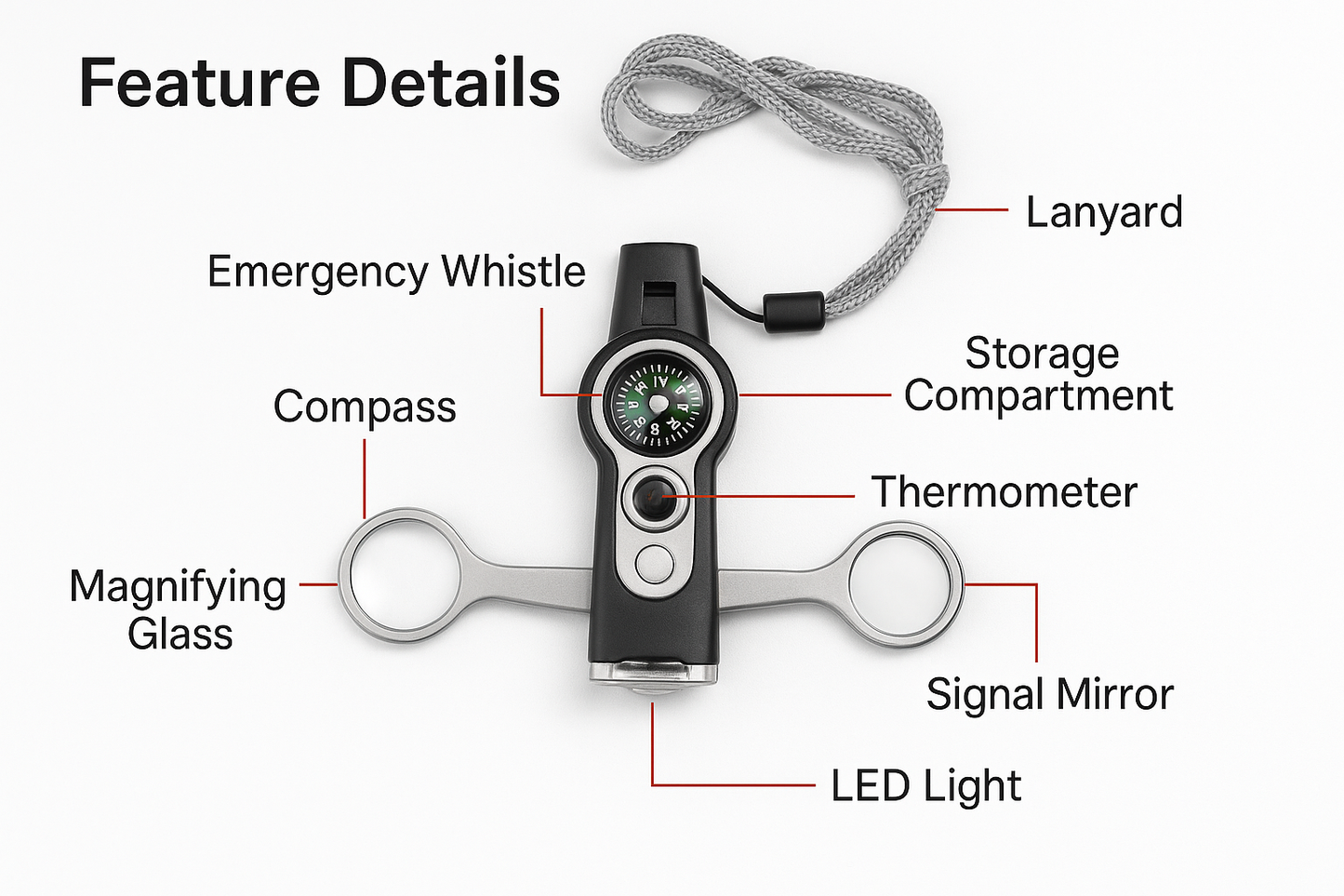 Feature Details diagram with English labels